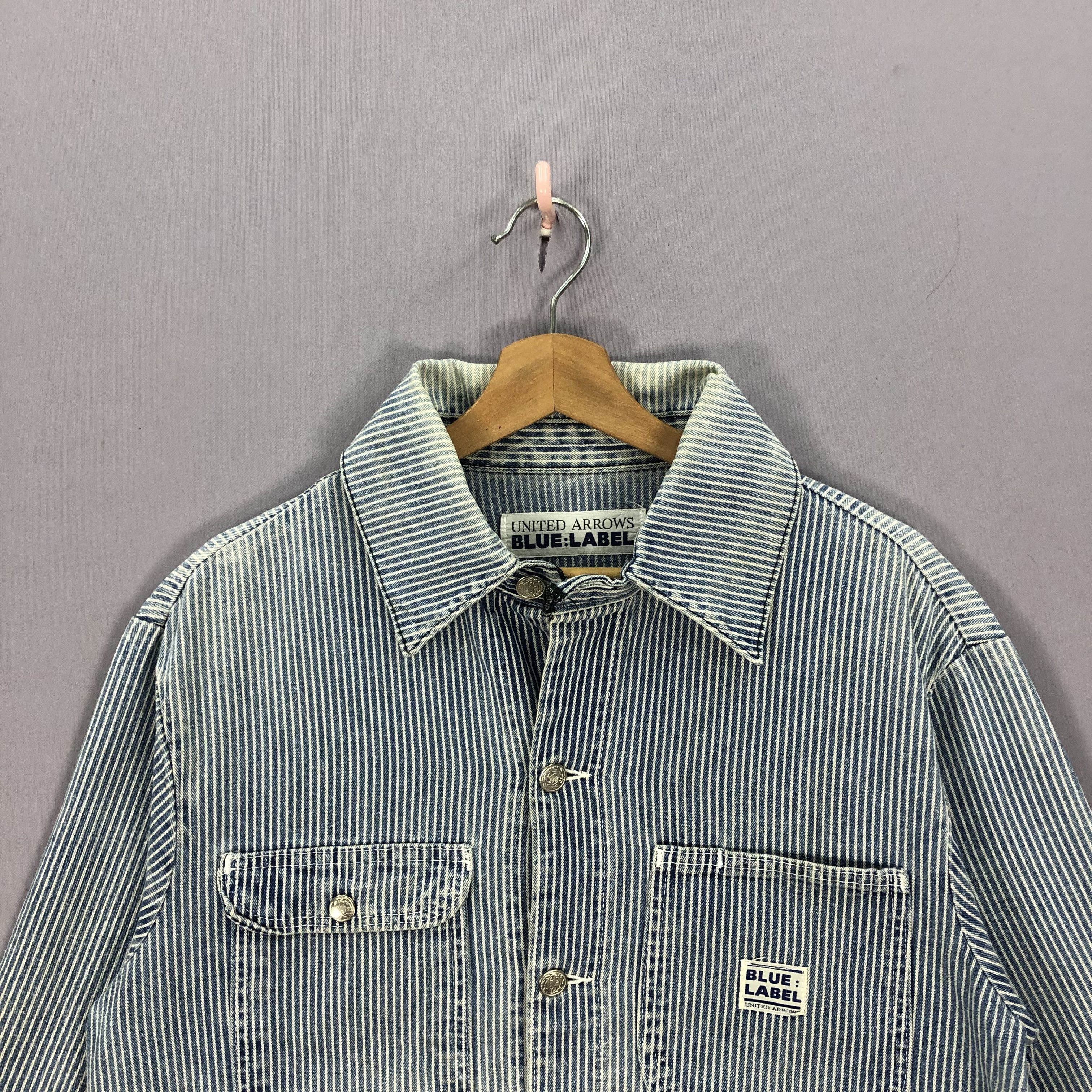 Vintage United Arrow Blue Label Hickory Worker Chore Jacket