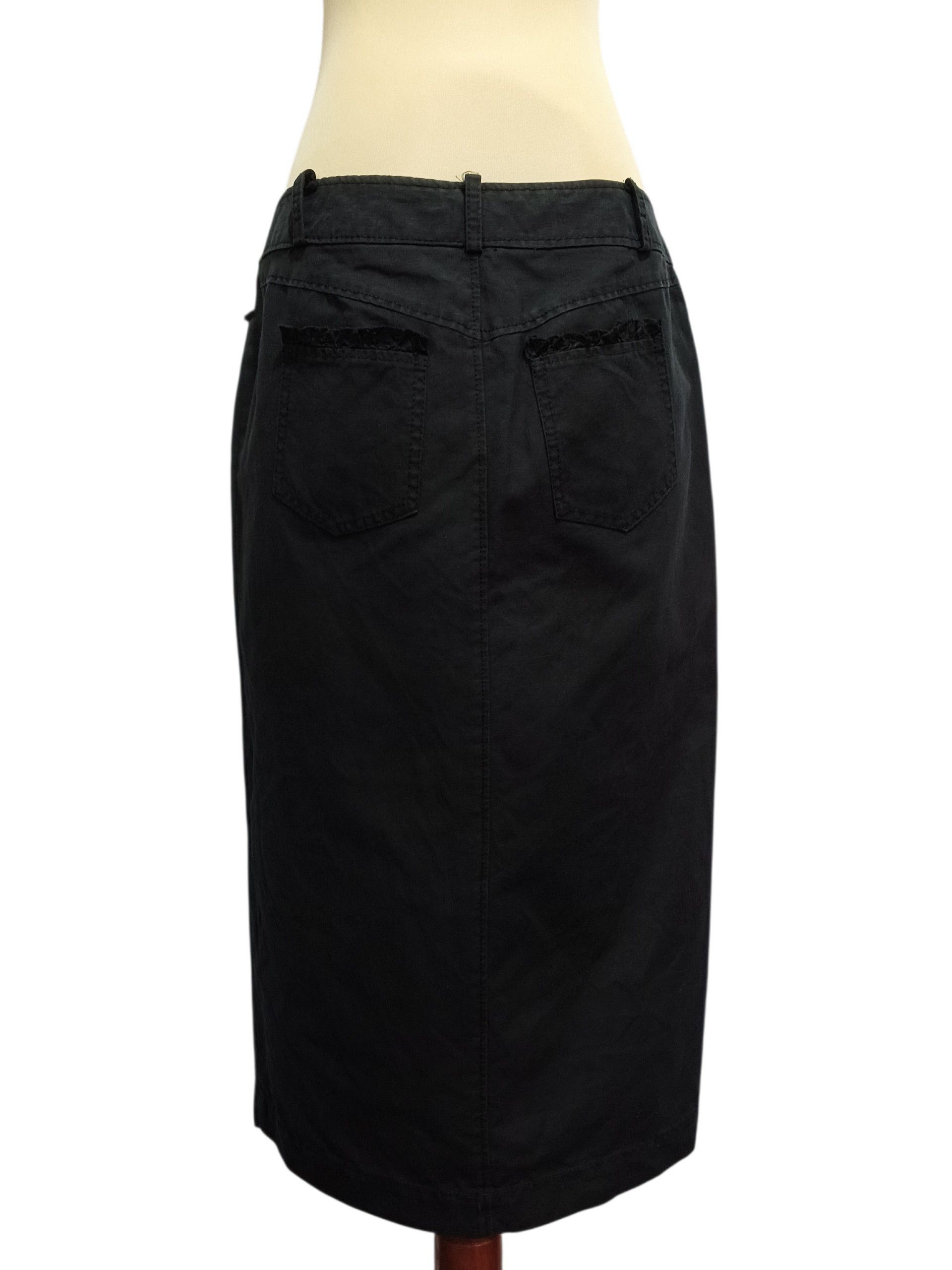 MAX&Co. Max&co Black midi skirt Size 32" / US 10 / IT 46 - 4 Thumbnail