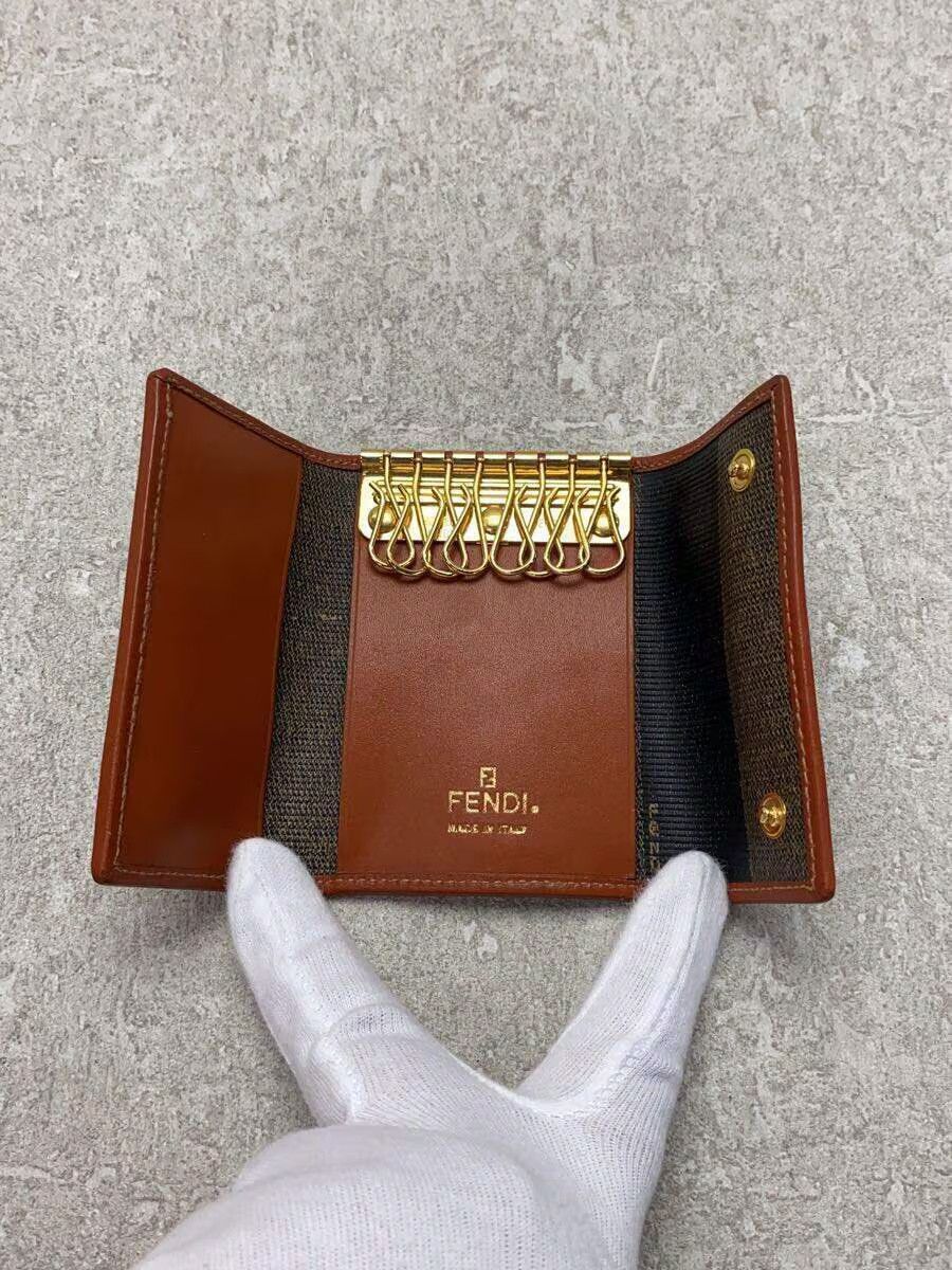 Fendi Fendi Key Case Brown 8-Ring Size ONE SIZE - 4 Thumbnail
