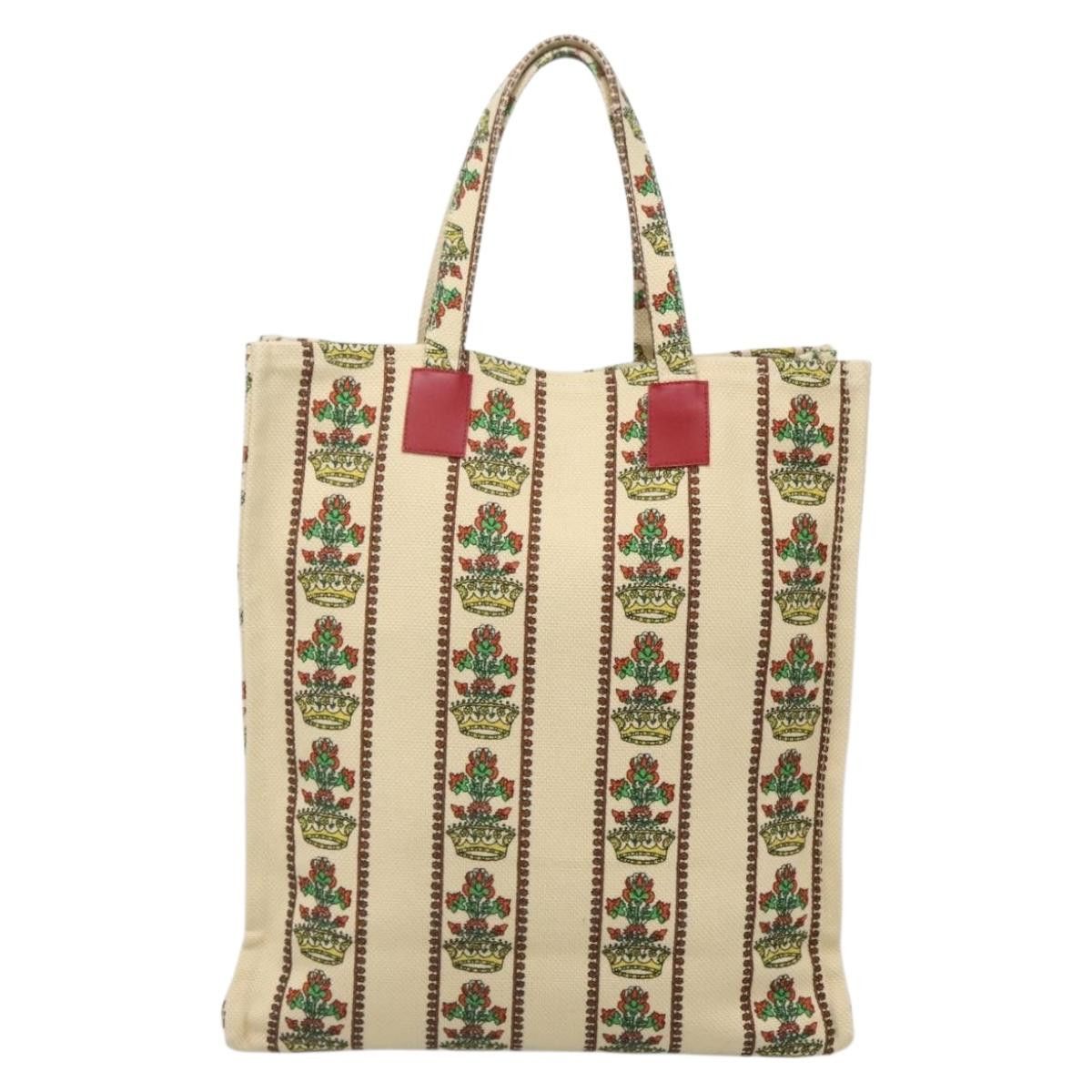 Gucci GUCCI GUCCI Garden Boutique Tote Bag Canvas Beige Size ONE SIZE - 2 Thumbnail