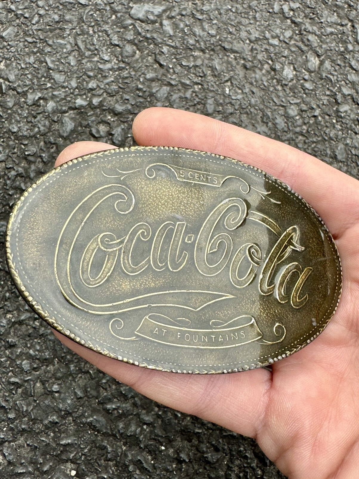 Coca Cola × Tiffany & Co. × Vintage 1970’s Tiffany & Co. New York Coca Cola Vintage Belt Buckle Size ONE SIZE - 2 Thumbnail