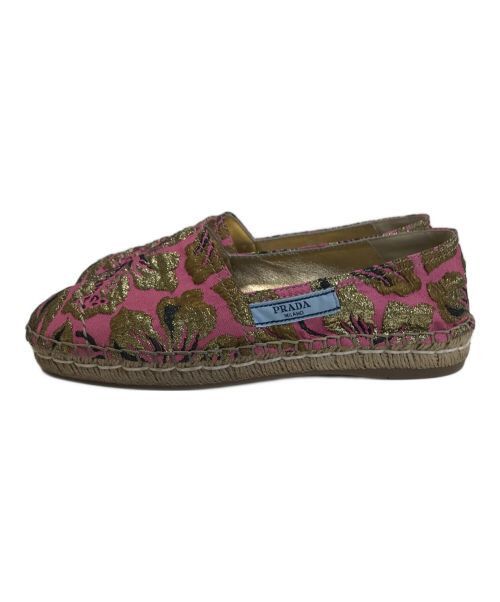 Prada PRADA Floral Design Espadrilles Pink 36 Size US 6 / IT 36 - 2 Thumbnail