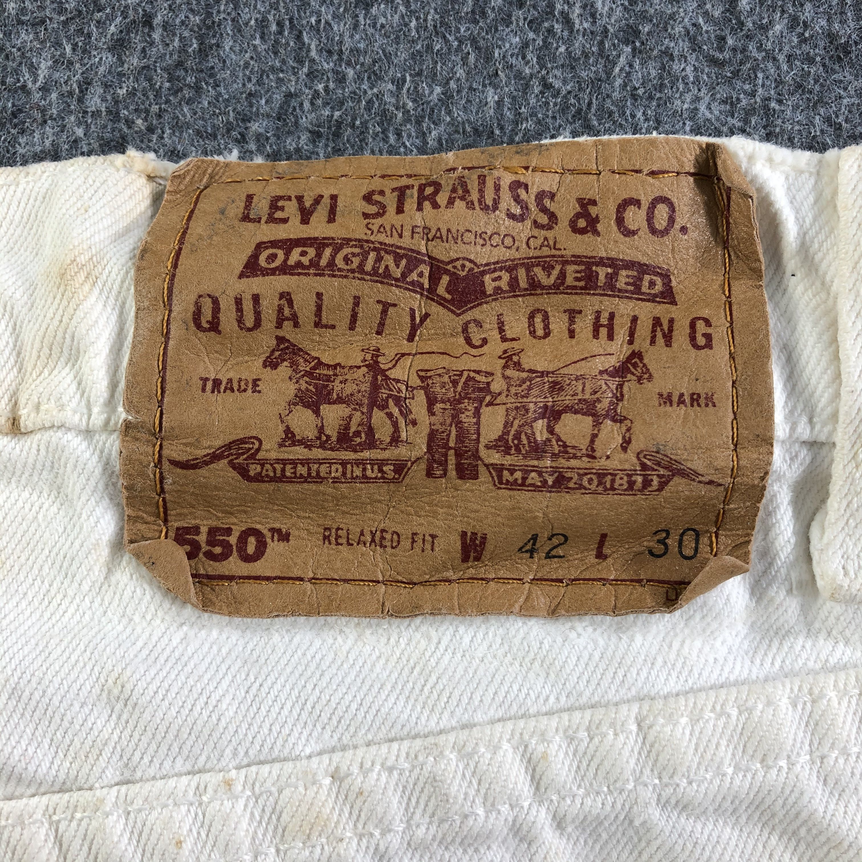 Levi's 90s Vintage Light Wash Levis 550 Jeans-J3368 Size US 41 - 5 Thumbnail