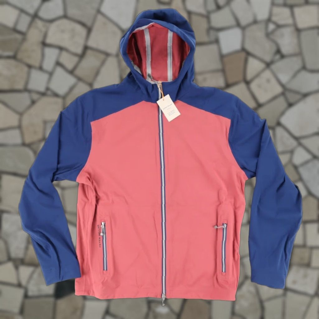 Peter Millar Peter Millar Hyperlight Link Hooded Colorblock Long Sleeve Jacket Men's L Size US L / EU 52-54 / 3 - 1 Thumbnail