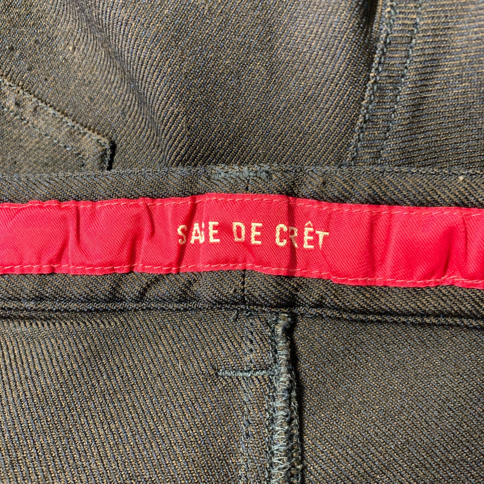 Sage De Cret SAGE DE CRET Navy Polyester Elasticated Cuff Casual Pants Size US 36 / EU 52 - 4 Thumbnail