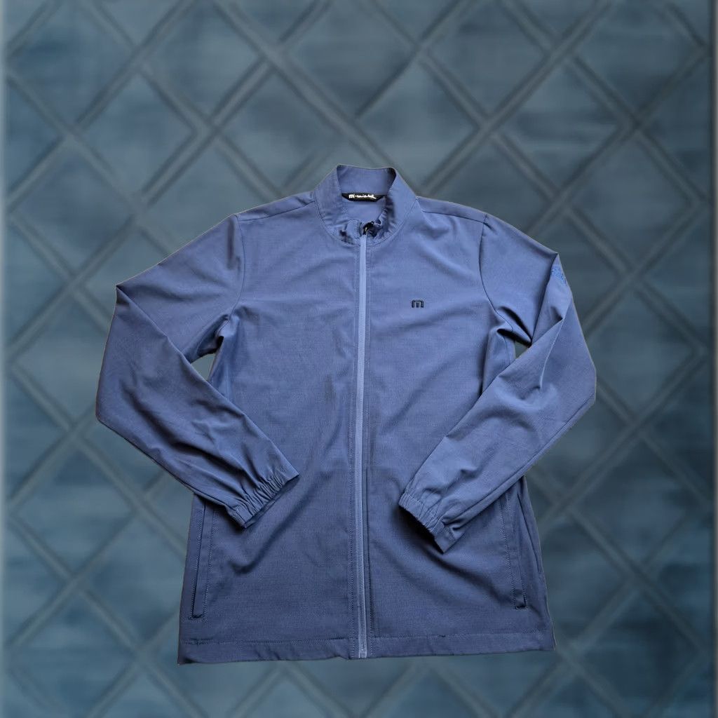 TravisMathew Travis Mathew Jacket Mens M Blue Full Zip Windbreaker Golf Stretch Size US M / EU 48-50 / 2 - 1 Thumbnail