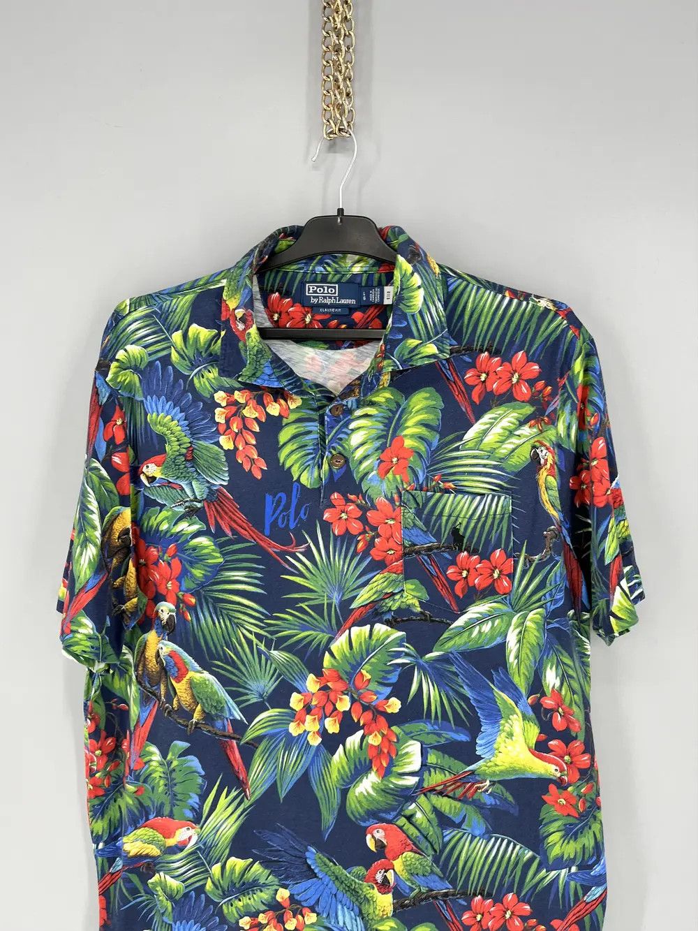 Band Tees Polo Ralph Lauren Men Classic Fit Hawaiian Tropical Parrot Size US L / EU 52-54 / 3 - 6 Thumbnail
