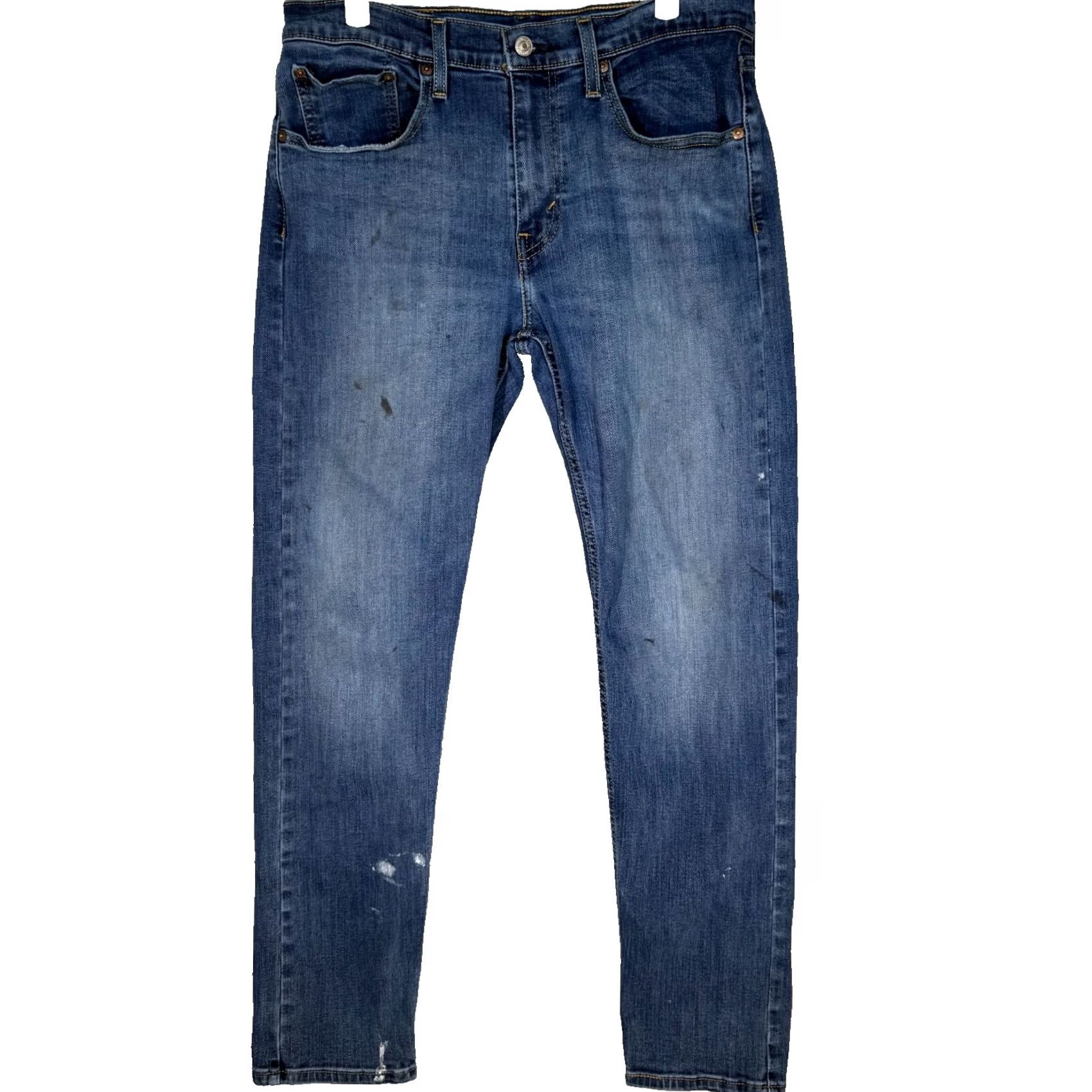 Levi's Levi's 502 Jeans 32X32 Blue Denim 5-Pockets Mid-Rise Taper Fit Zip Fly Men Size US 32 / EU 48 - 2 Thumbnail