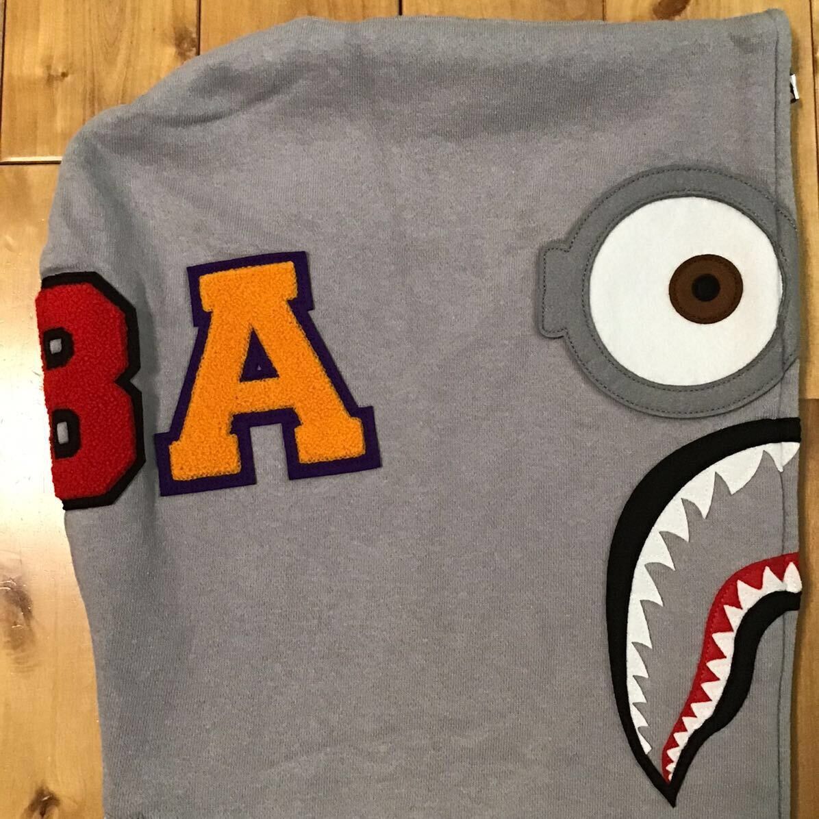BAPE × Minion Milo Shark full zip hoodie a bathing ape