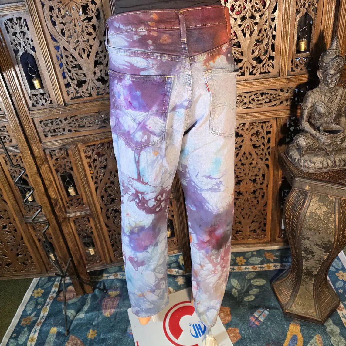Levi's Vintage Clothing Painted Ice Dyed Jeans Size 36" / US 14 / IT 50 - 4 Thumbnail