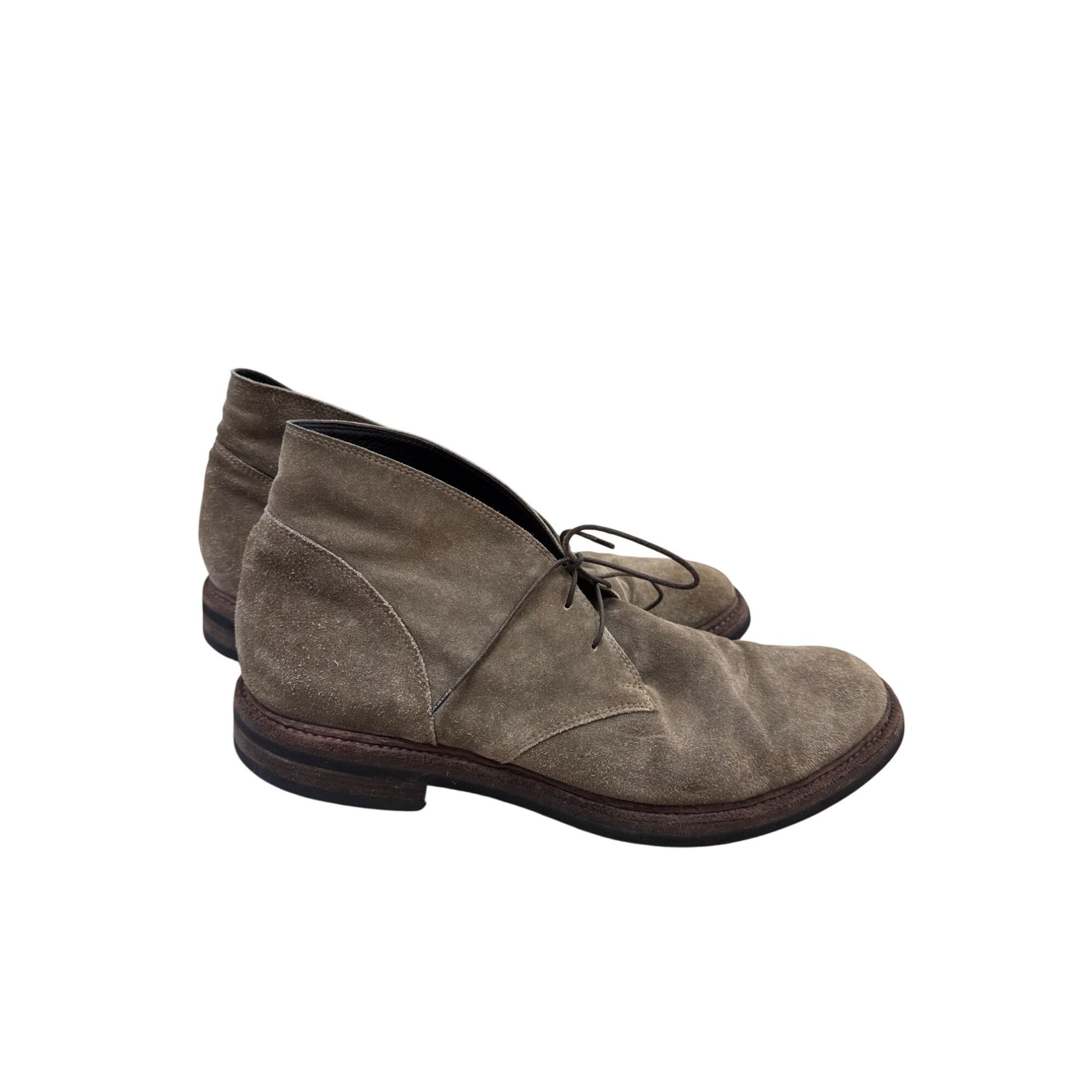 Pantofola d'Oro Pantofola DOro Mens Gray Suede Leather Ankle Boots Size 10.5 Size US 10.5 / EU 43-44 - 4 Thumbnail