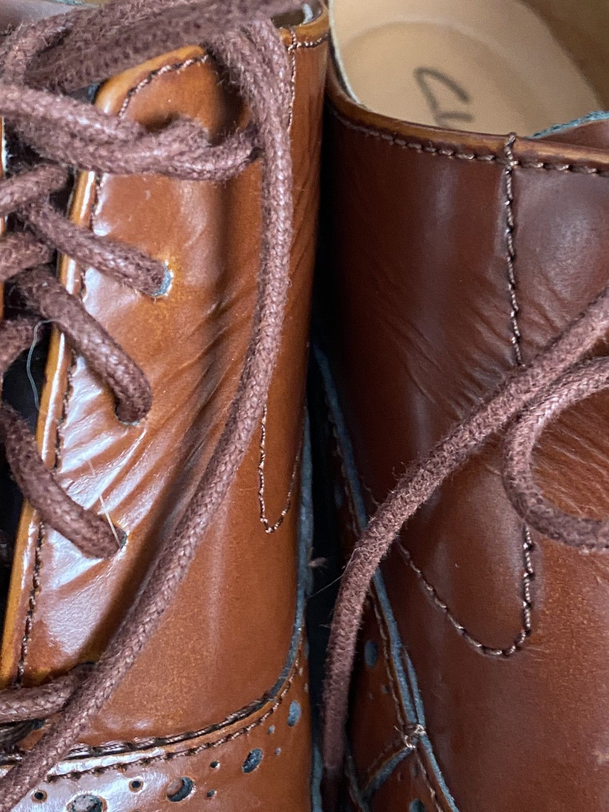 Clarks Clarks Brown Leather Brogue Oxford Shoes (EU 42.5) Like New Size US 9 / EU 42 - 9 Thumbnail