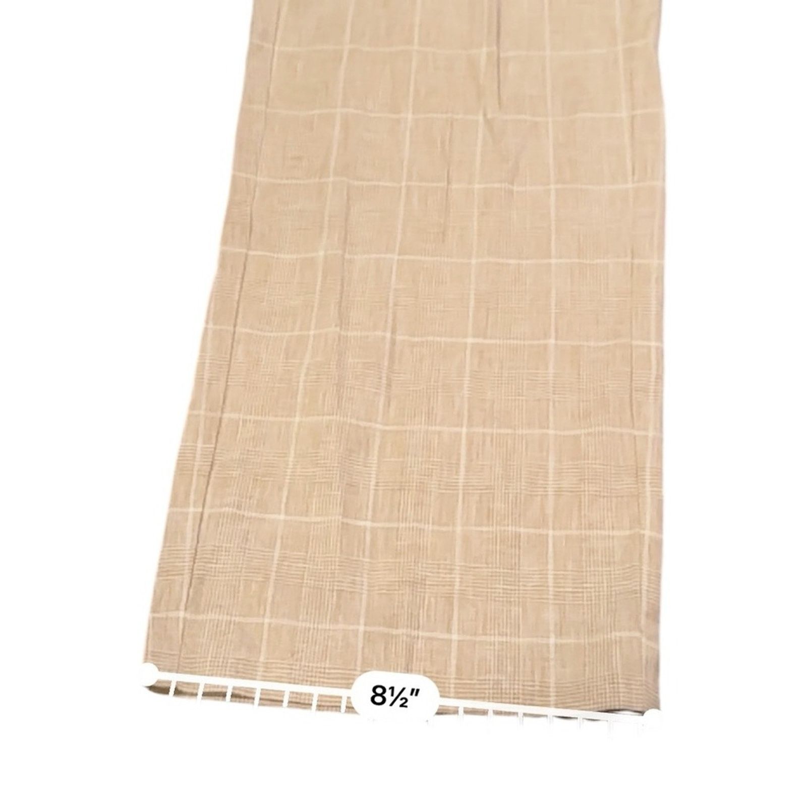 Madewell Madewell Mid-Rise Straight Leg Pants in Plaid Linen Blend Size 28" / US 6 / IT 42 - 13 Thumbnail