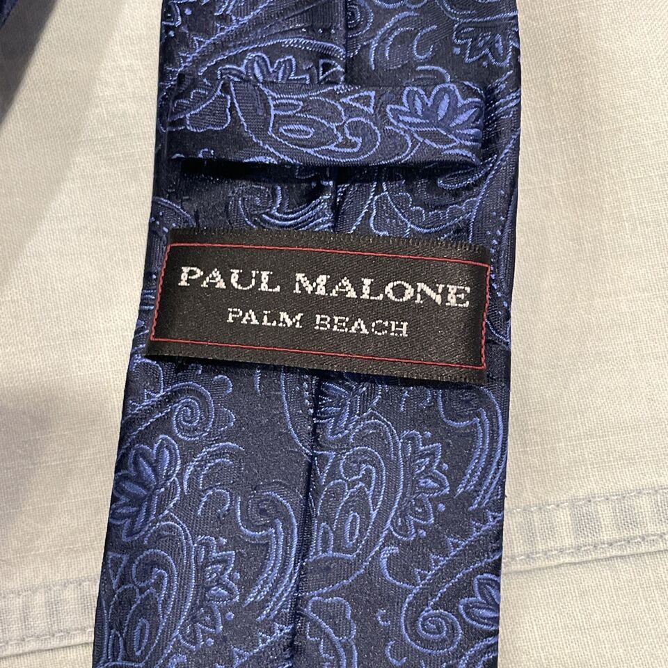 Paul Stuart Paul Malone Palm Beach modern skinny silk tie 2.5" Size ONE SIZE - 3 Thumbnail