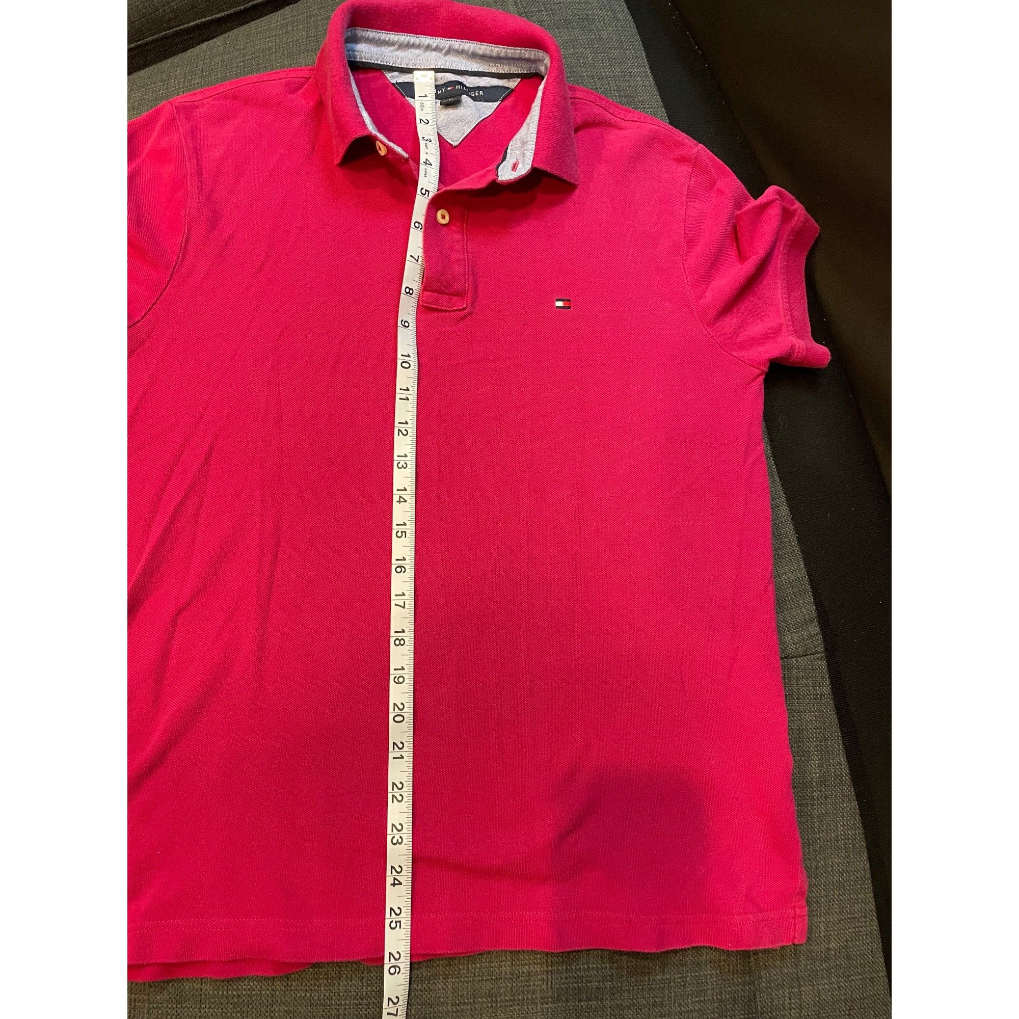 Tommy Hilfiger Tommy Hilfiger Mens Red Polo Shirt Size M Short Sleeve Class Size US M / EU 48-50 / 2 - 6 Thumbnail