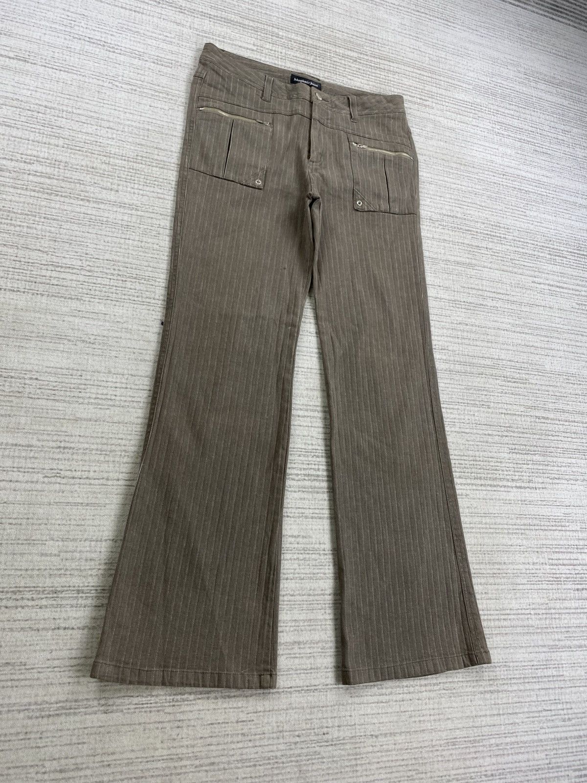 If Six Was Nine × Japanese Brand × Vintage Vintage Flared Johnpionir Jeans Harringbone Bush Pants Size US 29 - 3 Thumbnail
