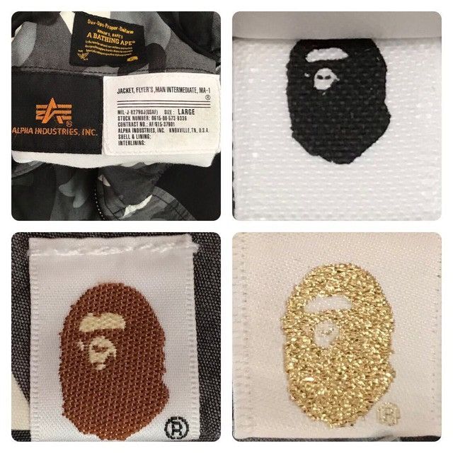 Alpha Industries × Bape 🔥Reversible🔥 ALPHA INDUSTRIES × BAPE MA-1 Bomber Jacket APE Size US L / EU 52-54 / 3 - 10 Thumbnail