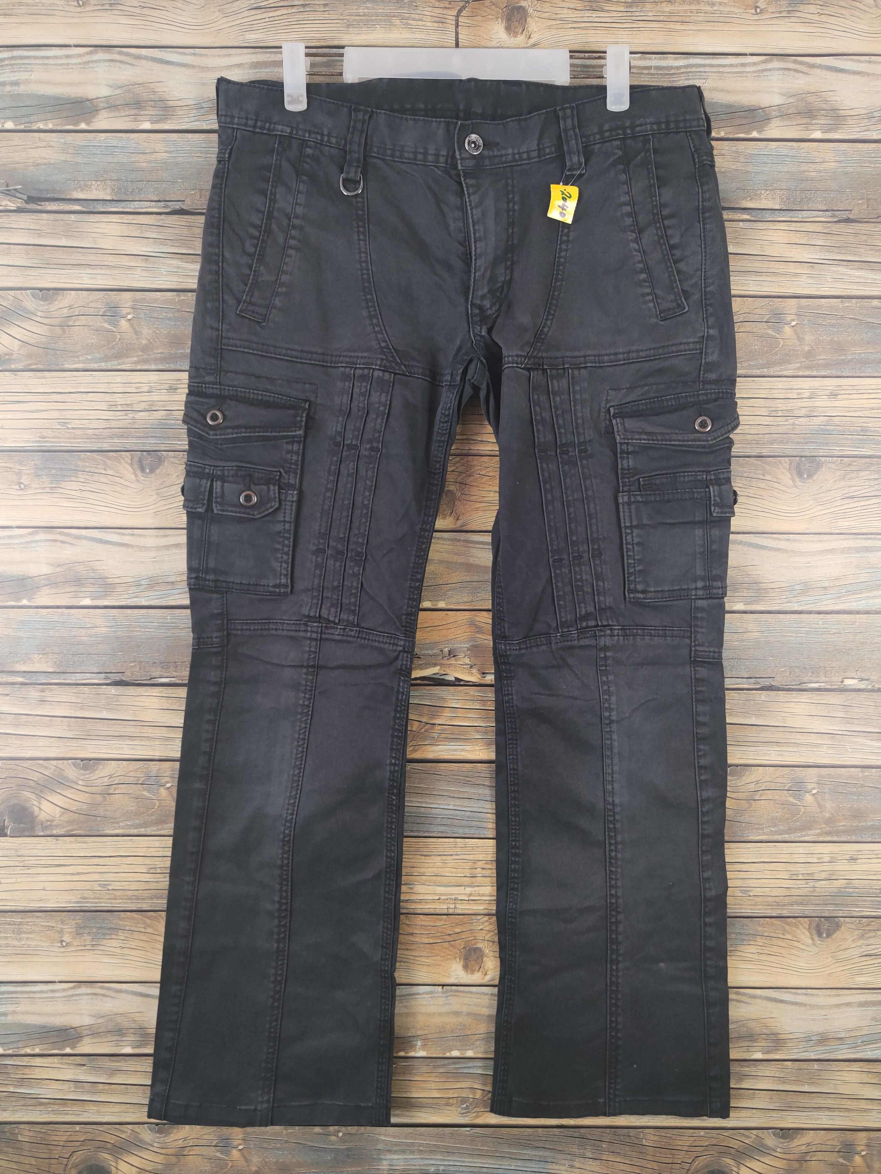 Nicole Club DL Nicole Black Multipocket Tactical Cargo Pants #2040 Size 34" / US 12 / IT 48 - 1 Thumbnail