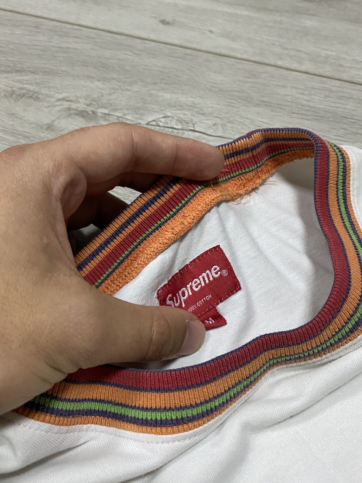 Supreme Supreme multicolor collar rib spell out longsleeve Size US M / EU 48-50 / 2 - 4 Thumbnail