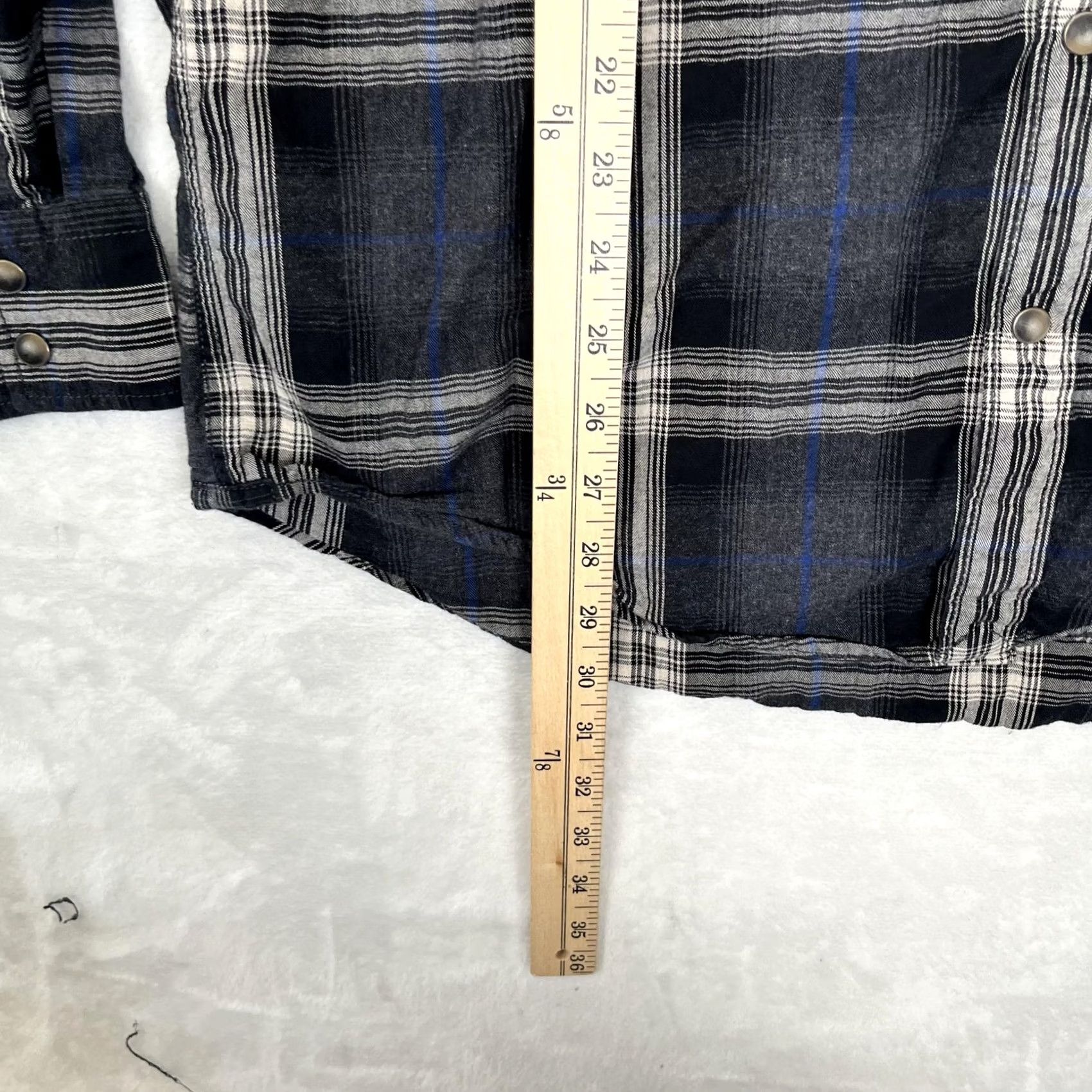 American Eagle Outfitters VINTAGE American Eagle Outfitters Shirt Mens XLT Blue Plaid Long Sleeve Snap Front Size US XL / EU 56 / 4 - 4 Thumbnail