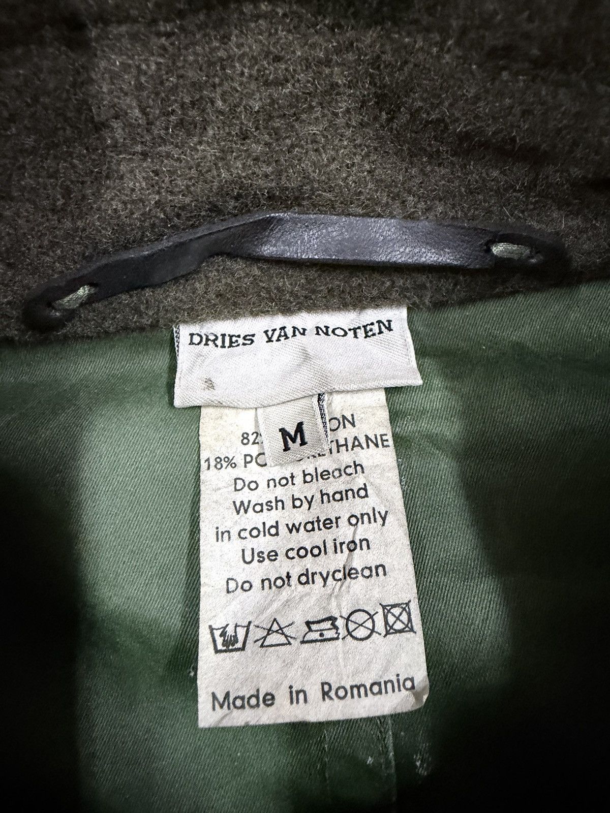 Dries Van Noten Dries Van Noten PU Waterproof Olive Green Field Jacket Size US M / EU 48-50 / 2 - 23 Thumbnail
