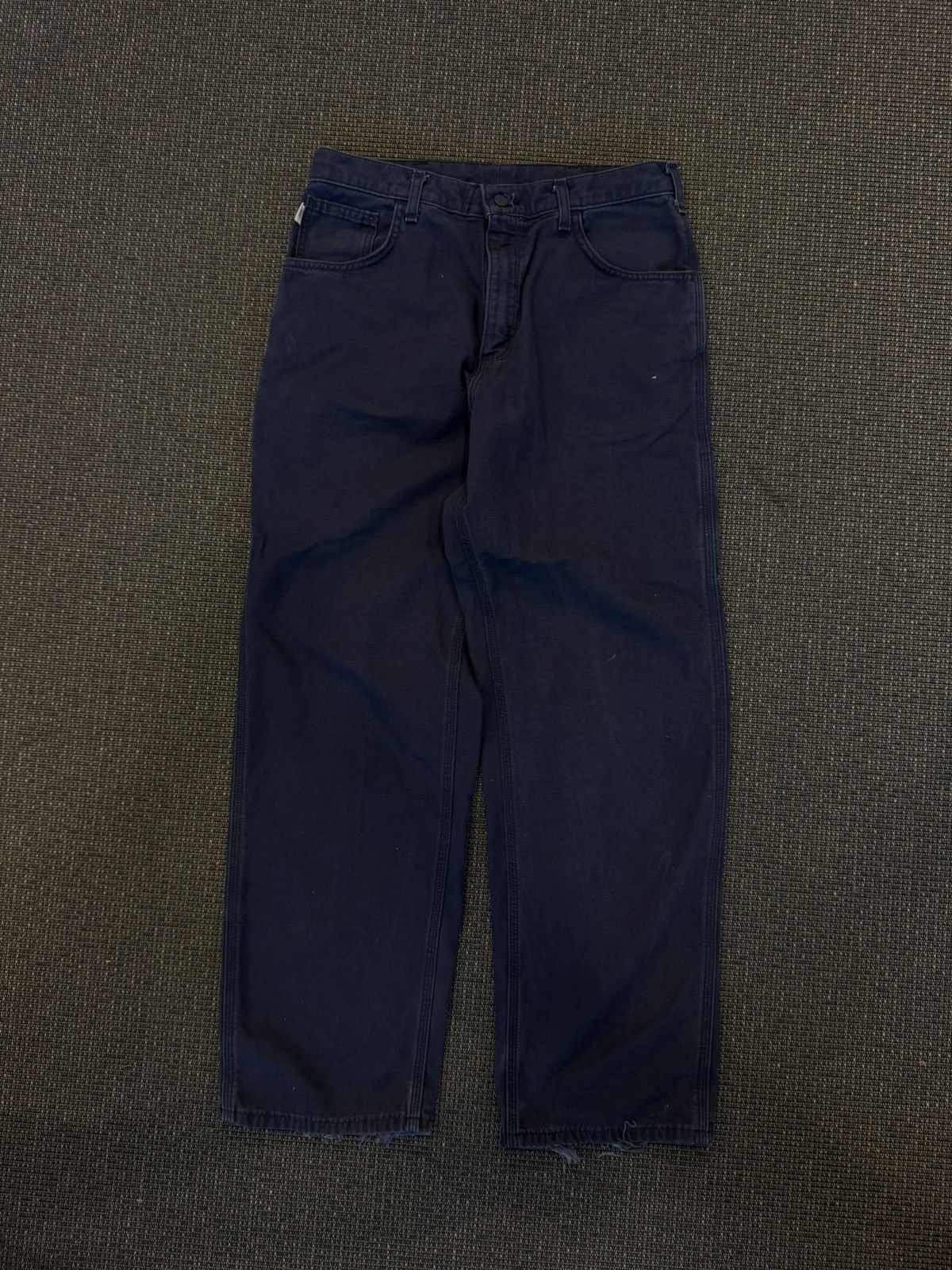Carhartt Carhartt FR Distressed Work Pants Navy Size US 35 - 6 Thumbnail