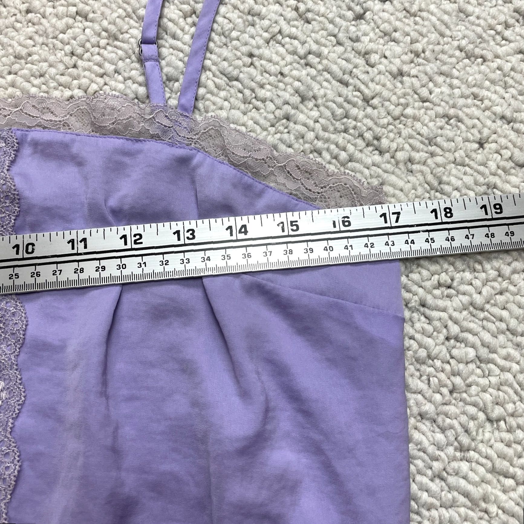 Vintage BP Crop Tank Top Womens M Purple Lace Trim Sleeveless Stretch Cami Ladies Tank Cropped Fashion Womens Size M / US 6-8 / IT 42-44 - 5 Thumbnail