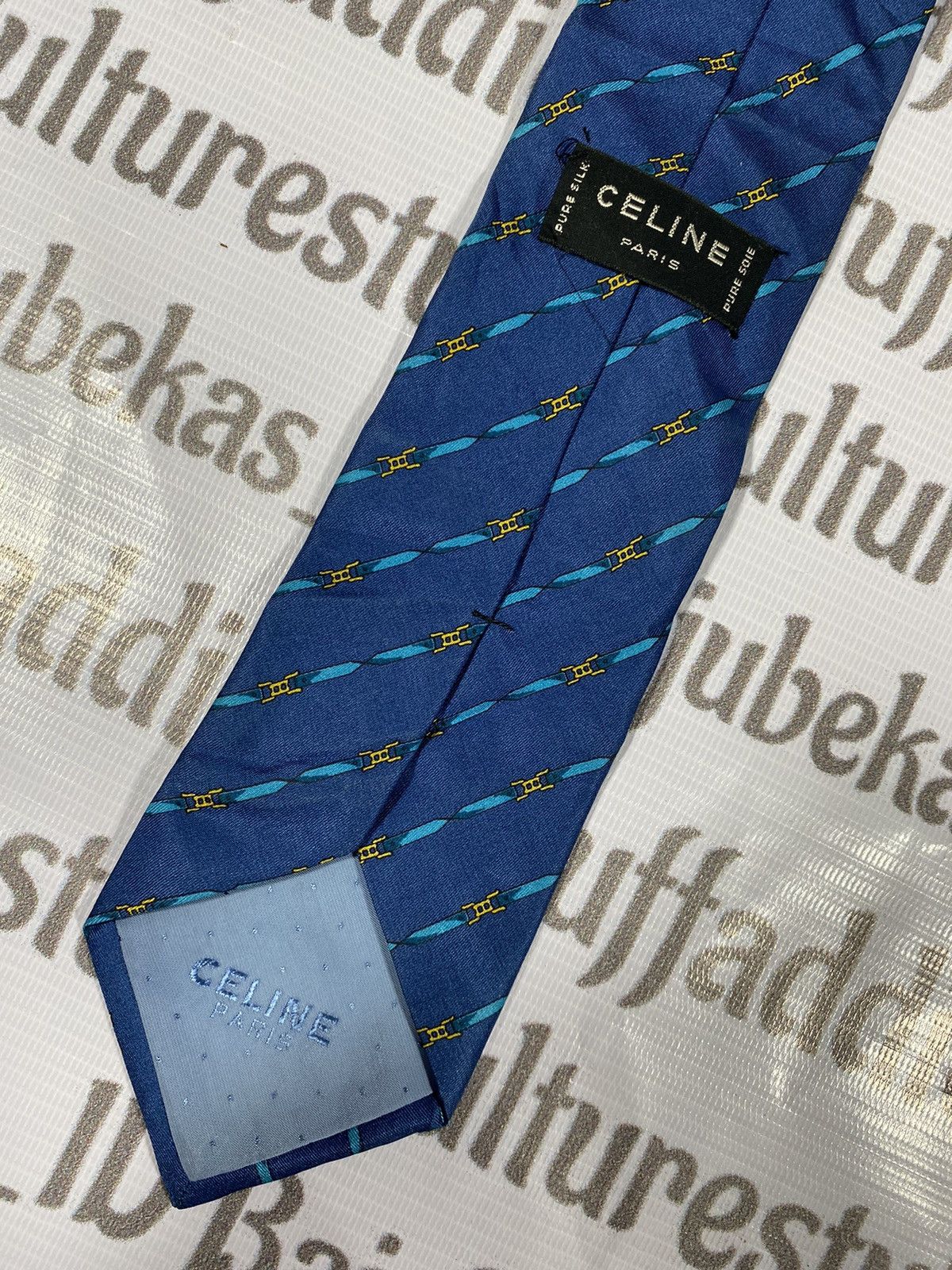 Celine Celine Paris Monogram Tie Size ONE SIZE - 5 Thumbnail