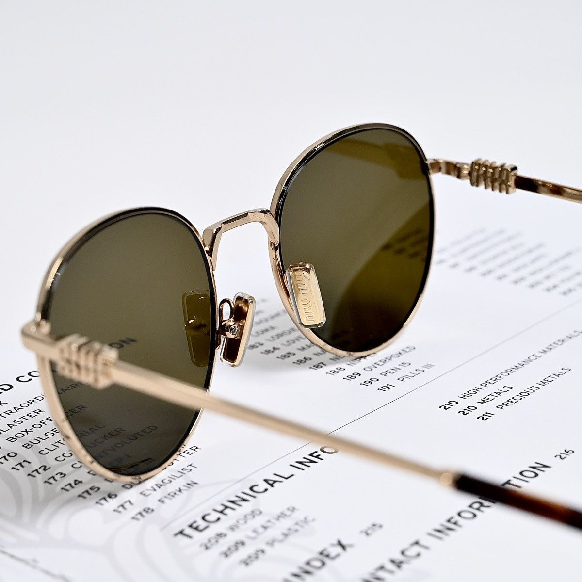 Miu Miu MIU MIU 0MU 55ZS SUNGLASSES Size ONE SIZE - 8 Thumbnail