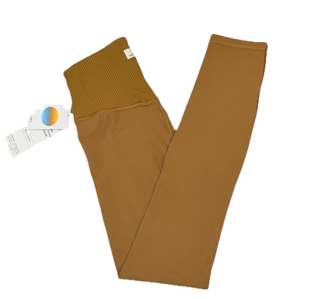 Vuori VUORI RIB STUDIO LEGGING 25”DARK GOLDEN COLOR SIZE XS NWT Size 26" / US 2 / IT 38 - 3 Thumbnail