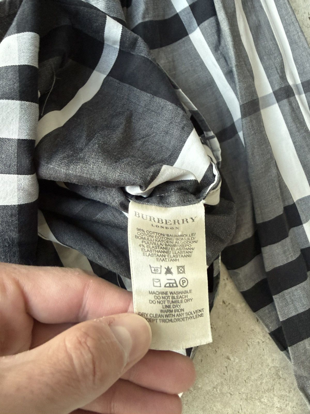Burberry Burberry Shirt Size L / US 10 / IT 46 - 4 Thumbnail