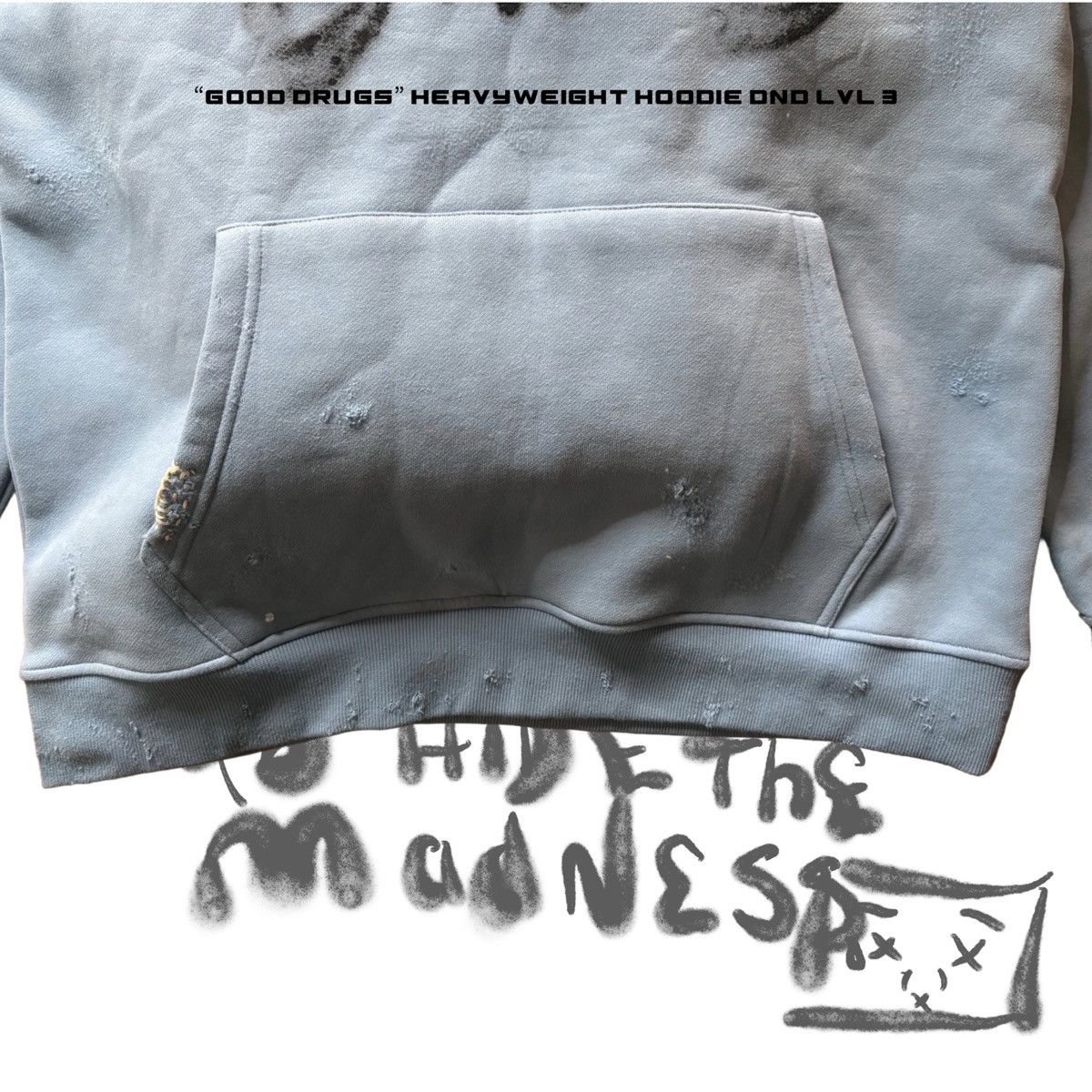 Other Good Drugs 20 Oz. “Heavyweight” Hoodie DND LVL 3 Size S / US 4 / IT 40 - 4 Thumbnail