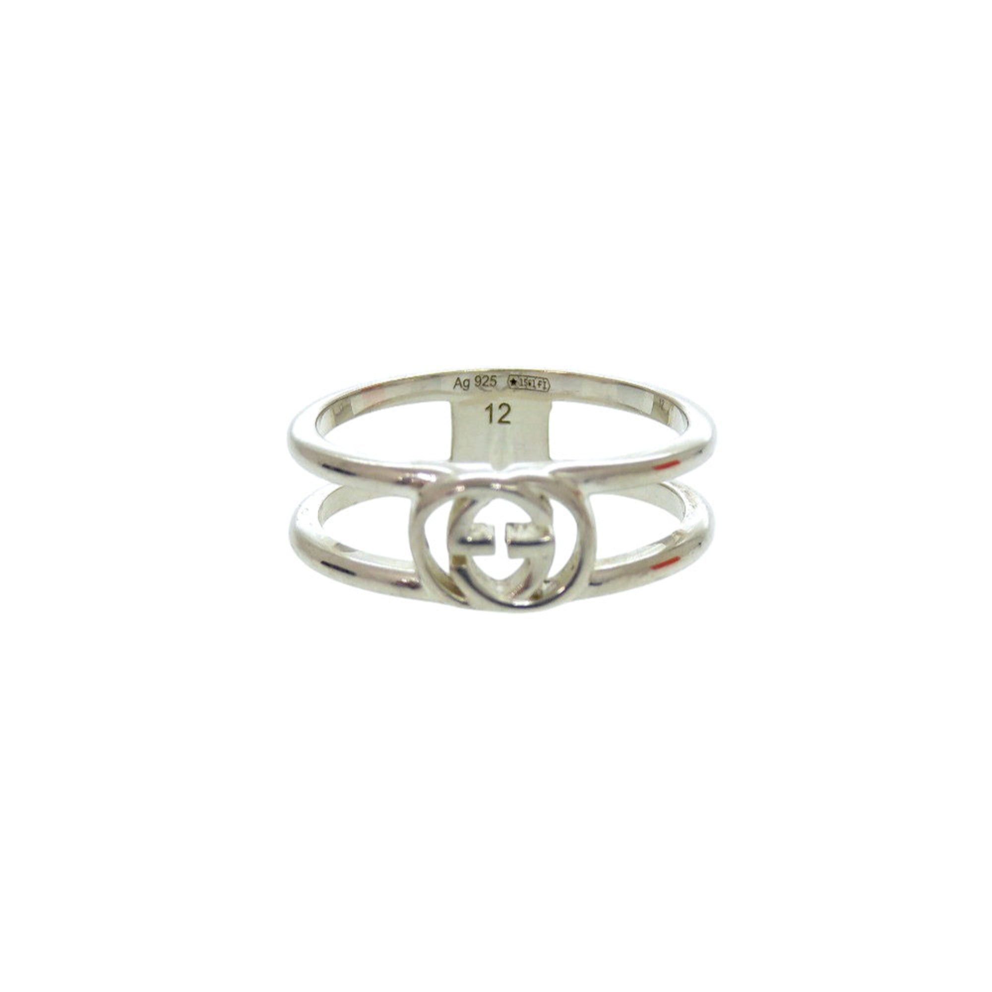 Gucci Excellent condition Gucci GG Interlocking G sterling silver 925 ring, size 1, 797029 J8400 8106, 1695GUCCI Size ONE SIZE - 1 Thumbnail