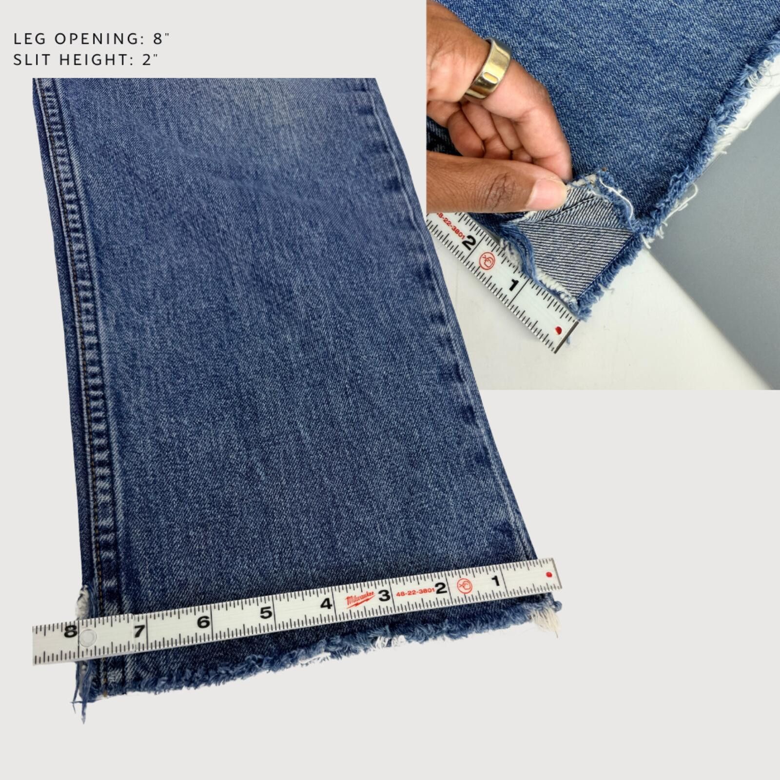 Other Reformation Zipper Jeans Medium Wash 28 Size 28" / US 6 / IT 42 - 9 Thumbnail