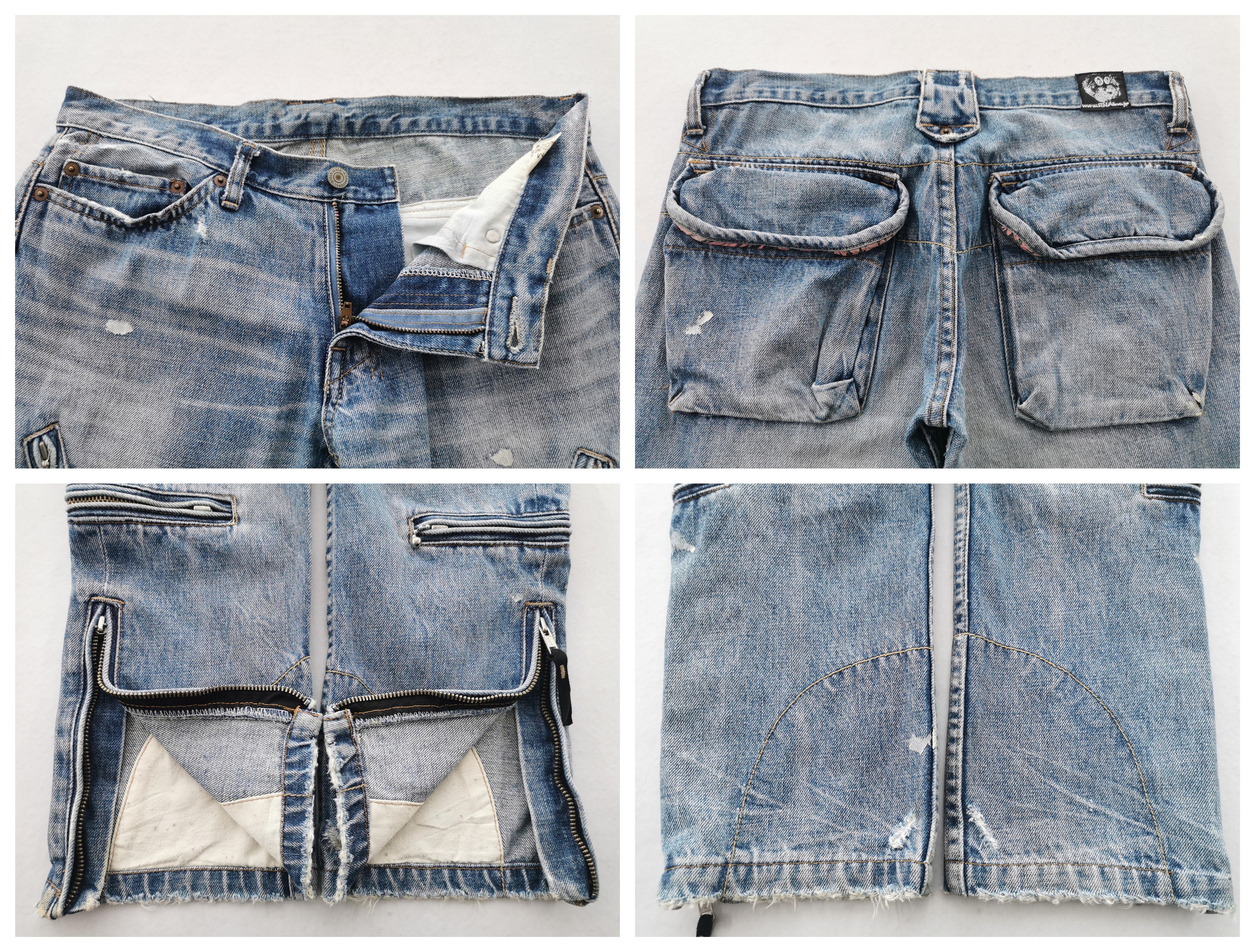 Japanese Brand Distressed Vintage RNA Bondage Denim Jeans Size M Waist 33 Size US 32 / EU 48 - 7 Thumbnail