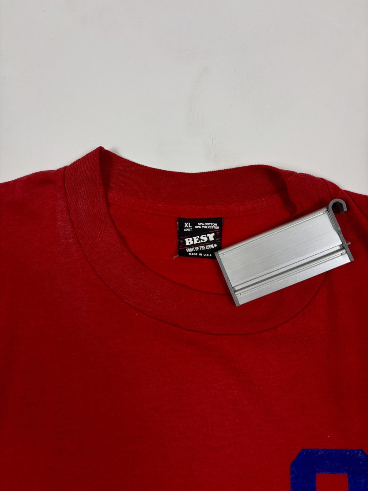 Unsound Rags × Vintage 1990s “Number Nine” Red Screen Stars Sports Graphic Tee Size US XL / EU 56 / 4 - 6 Thumbnail