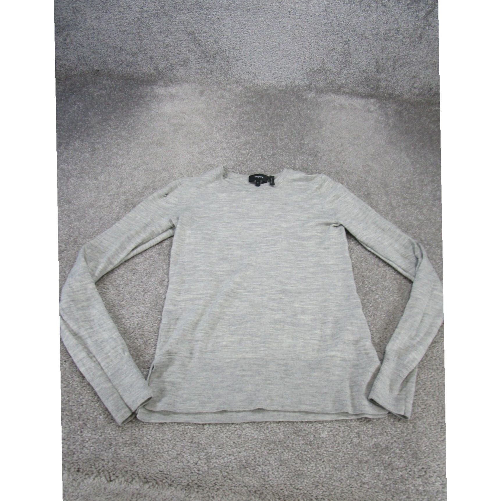 Theory Theory Crew Neck Long Sleeve T-Shirt Women's Small Gray Size S / US 4 / IT 40 - 1 Thumbnail