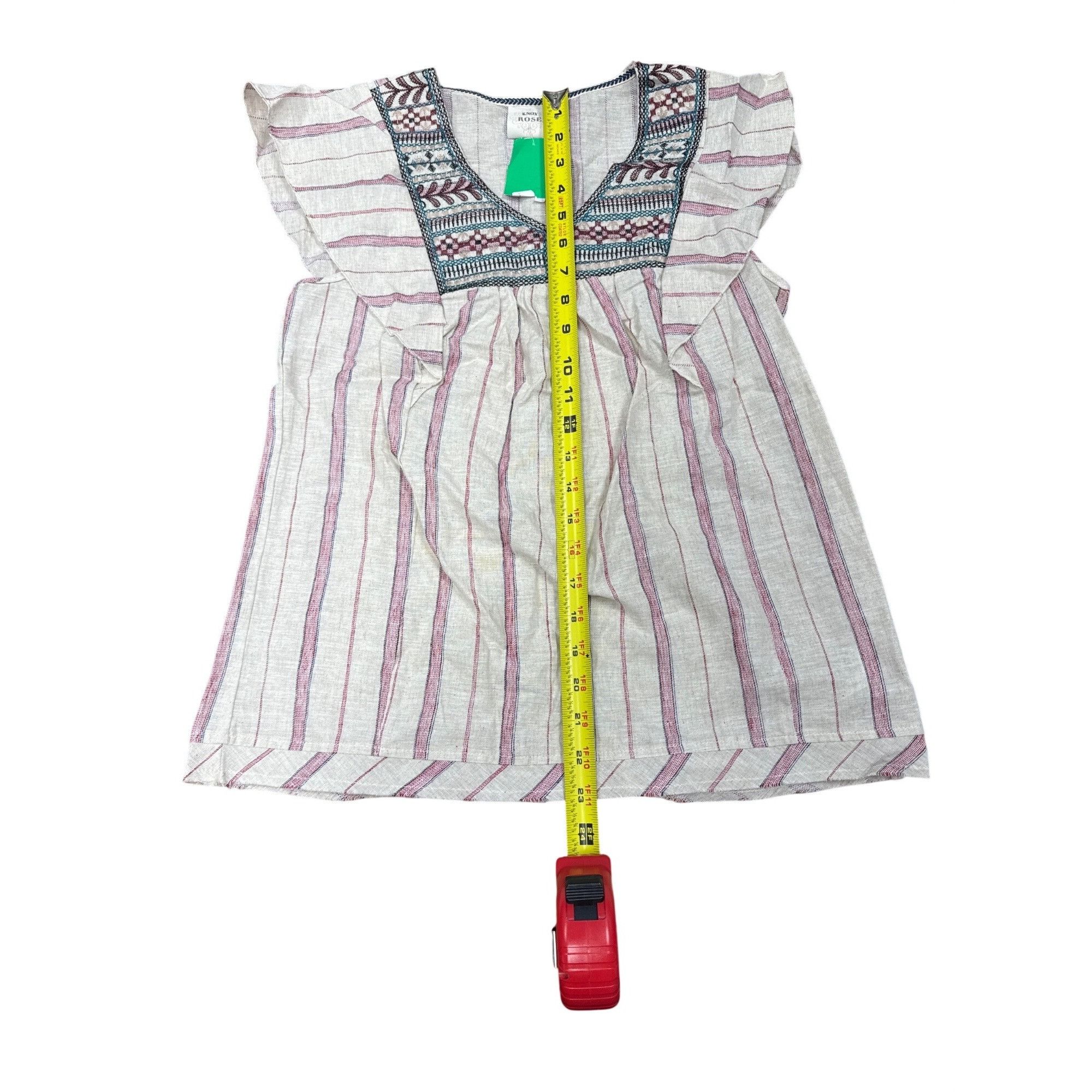 Other Women's Flutter Short Sleeve Embroidered Top - Knox Rose XS Size XS / US 0-2 / IT 36-38 - 7 Thumbnail