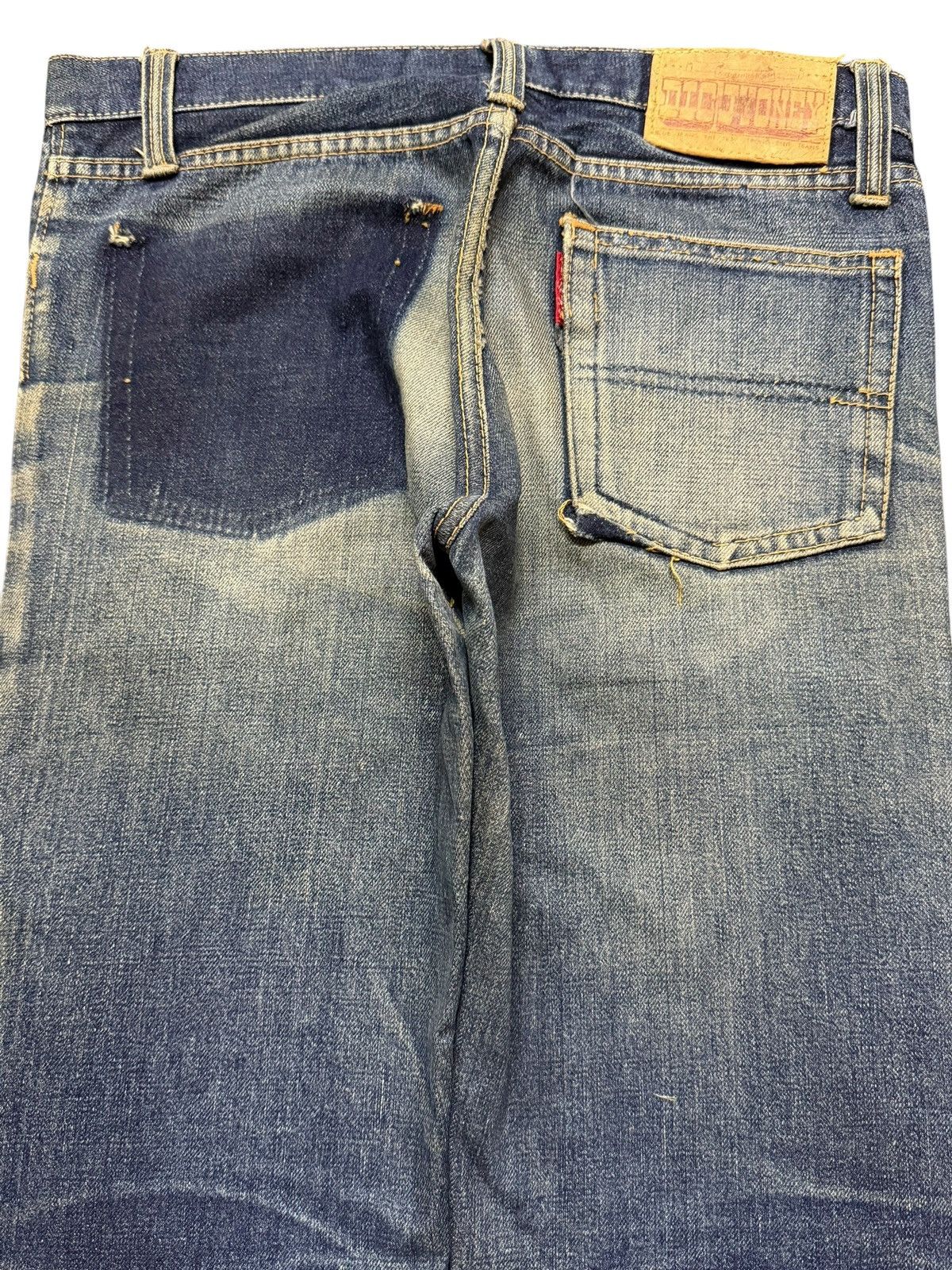 KMRii Vintage Japanese Brand Mud Wash Faded Whiskers Style Jeans Size US 31 - 5 Thumbnail