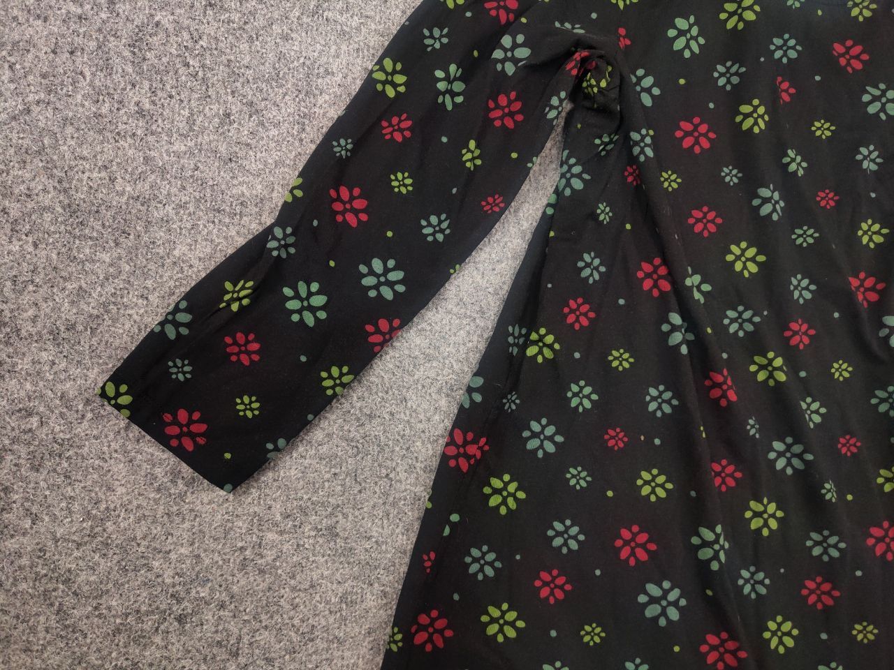 Gudrun Sjoden Gudrun Sjöden German Design Blouse Tunika Black Floral Size L / US 10 / IT 46 - 7 Thumbnail