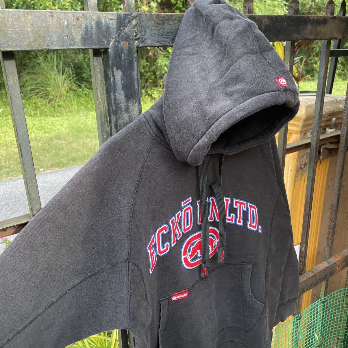 Ecko Unltd. 🔥Vintage 90s Ecko Unltd Embroidered Big Logo Pullover Hoodie Size US M / EU 48-50 / 2 - 7 Thumbnail