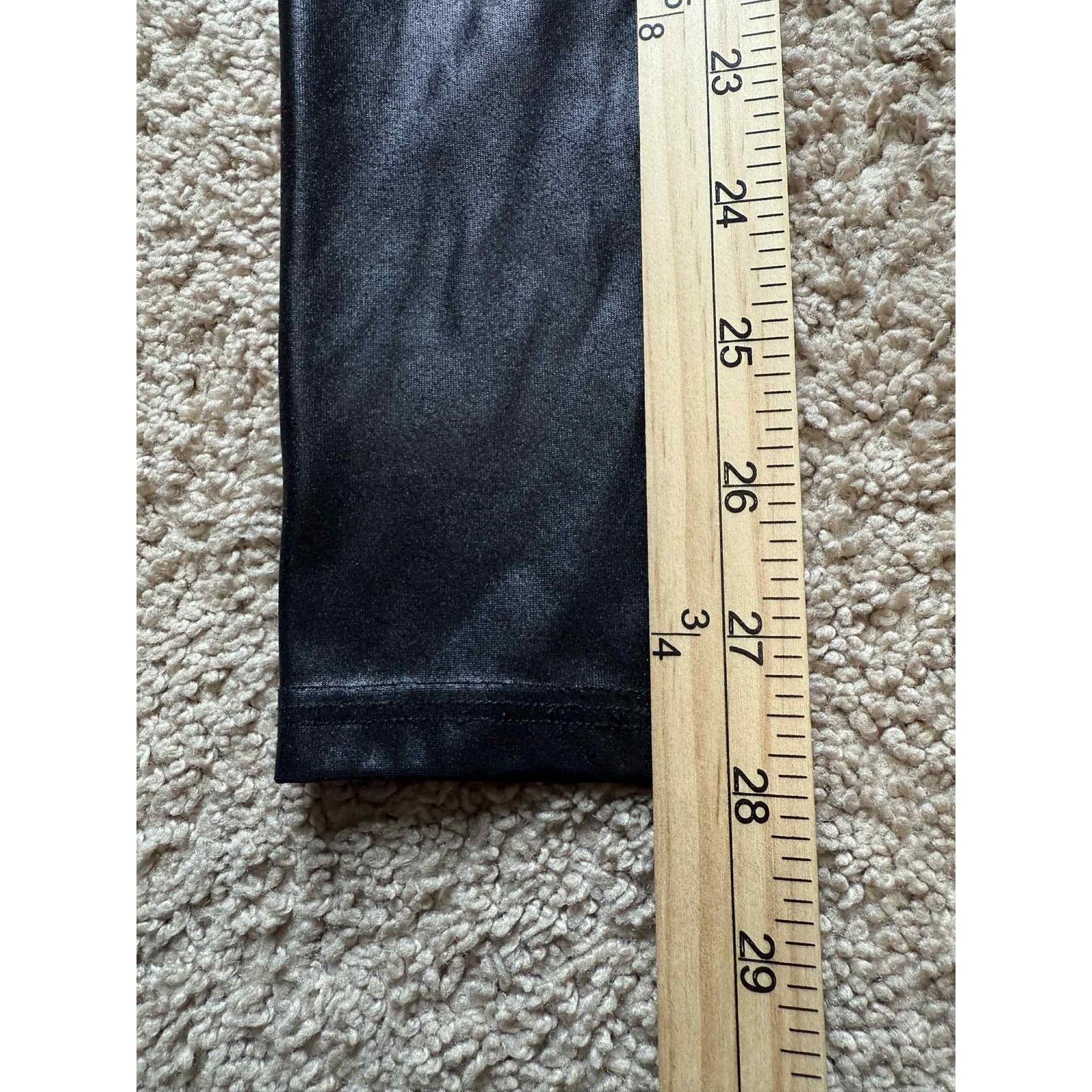 Spanx Spanx Faux Leather Moto Biker Leggings Black Women's Small Size 24" / US 00 / IT 34 - 10 Thumbnail