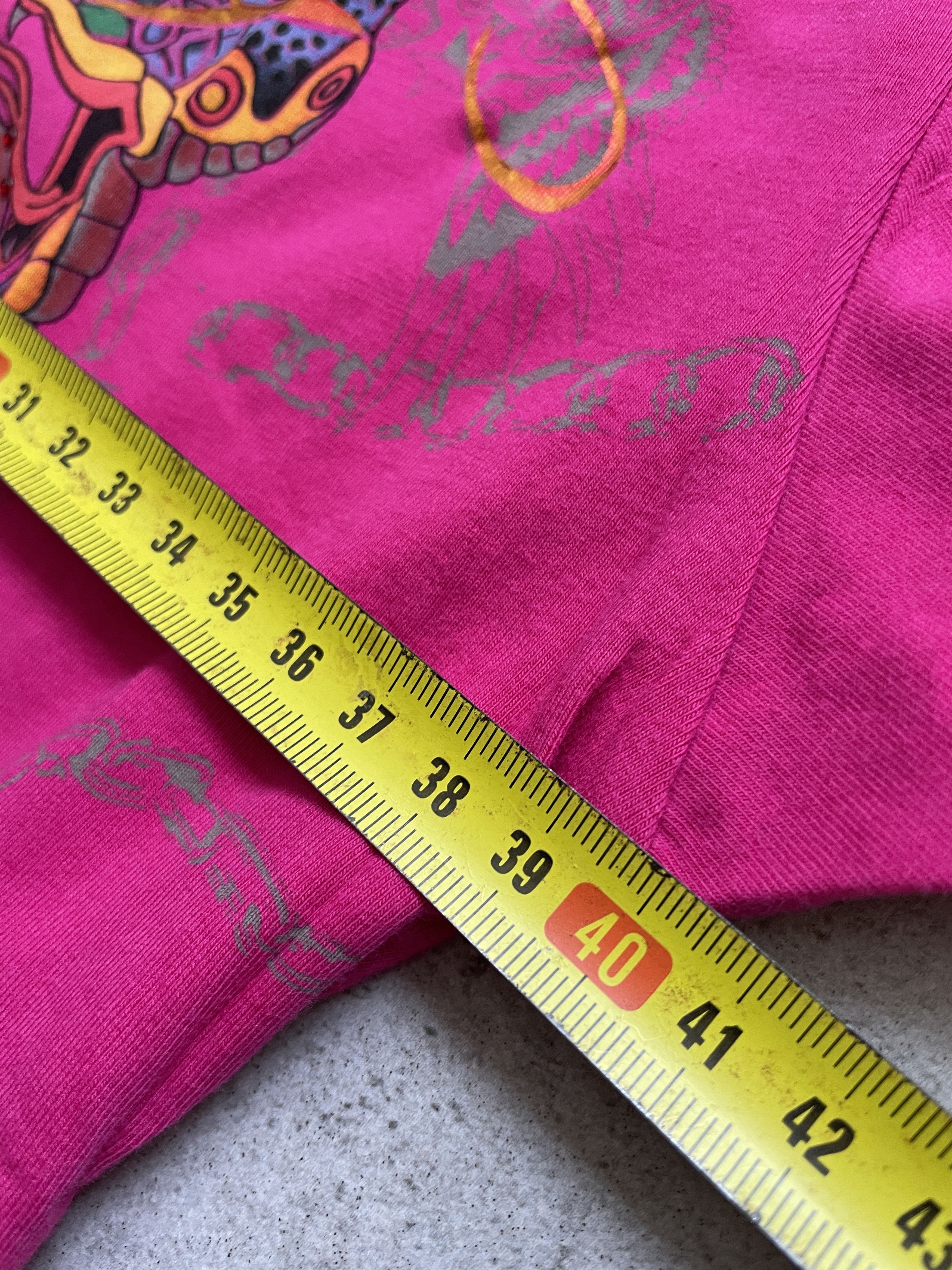 Christian Audigier × Ed Hardy × Vintage ED HARDY Y2K PINK CHRISTIAN AUDIGIER TEE Size M / US 6-8 / IT 42-44 - 5 Thumbnail