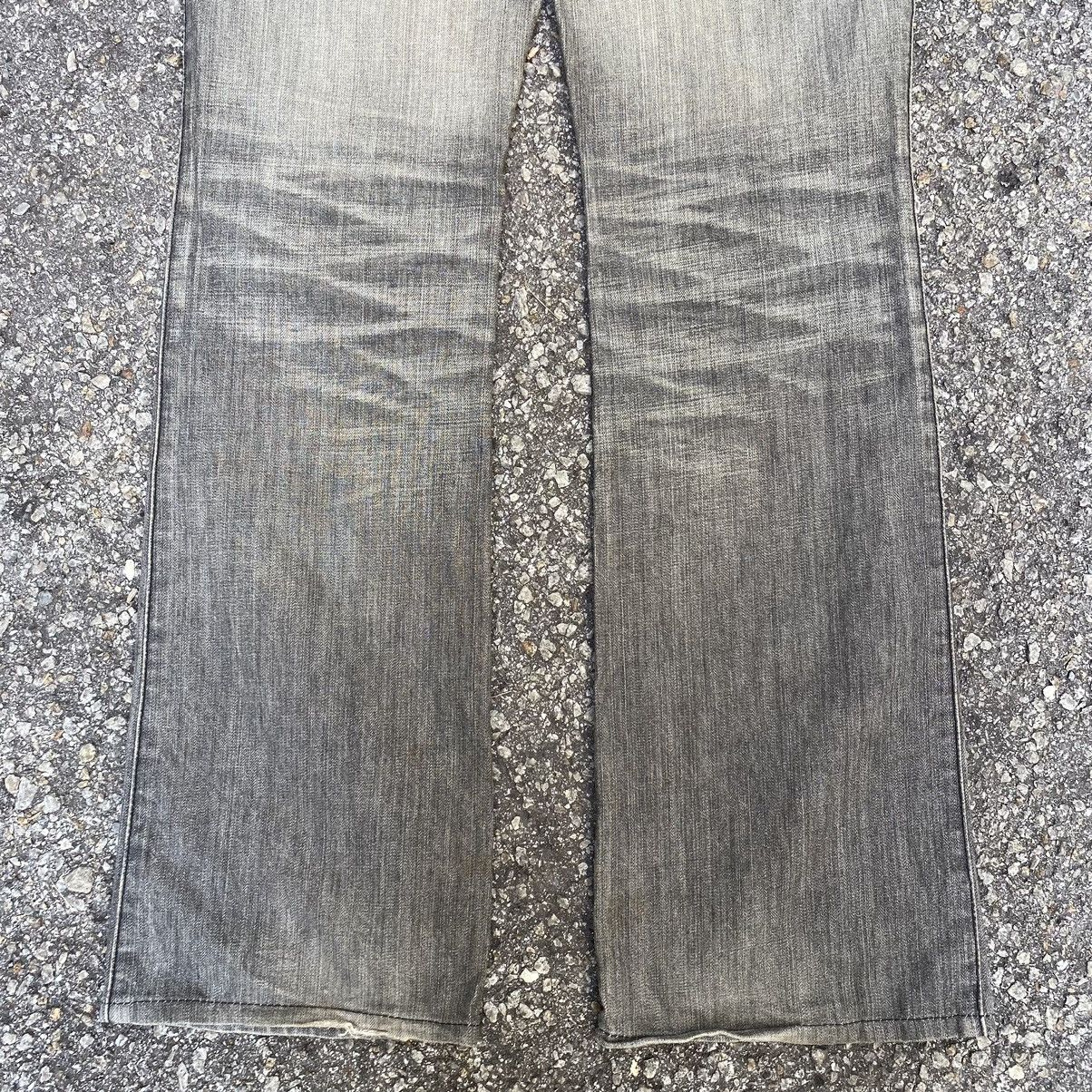 ABAHOUSE Flare Jeans Abahouse Japan Boot Cut Denim Faded Black Size US 30 / EU 46 - 13 Thumbnail