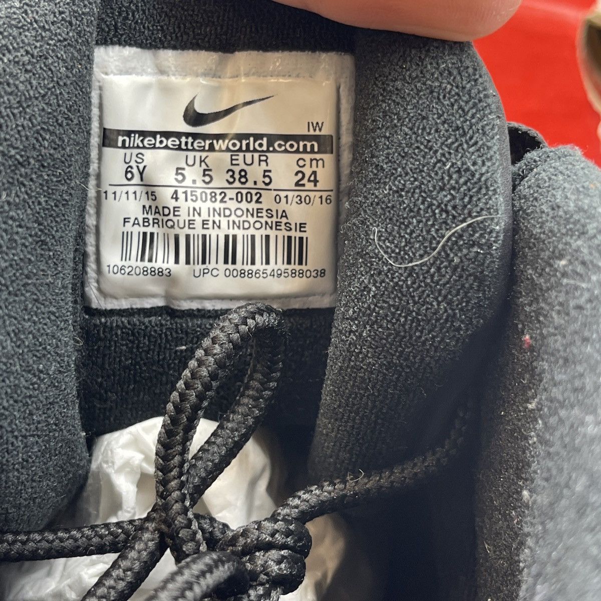 Nike Air more uptempo black Size US 6 / EU 39 - 8 Thumbnail