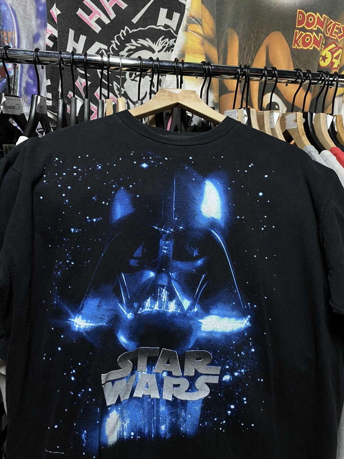 Star Wars × Vintage 90’s Vintage Star Wars Darth Vader Tee Shirt Large Size US L / EU 52-54 / 3 - 1 Thumbnail