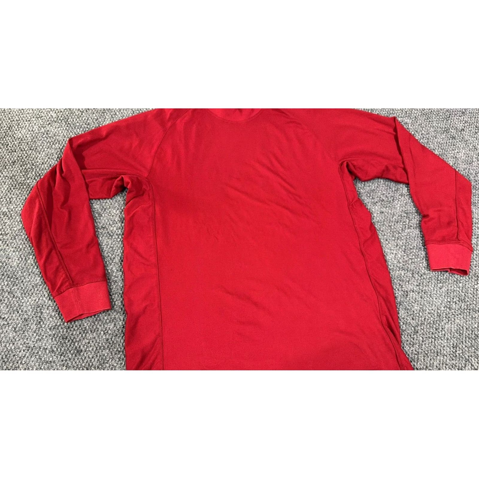 Vintage Zero Restriction Mock Neck Top Mens L Red Geometric Long Sleeve Pullover Casual Embroidered All Seasons Lightweight Stretch Size US L / EU 52-54 / 3 - 2 Thumbnail