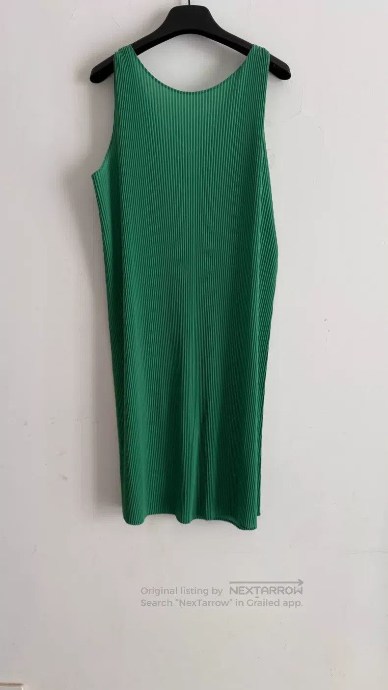 Issey Miyake Issey Miyake Green Dress Size M / US 6-8 / IT 42-44 - 2 Thumbnail