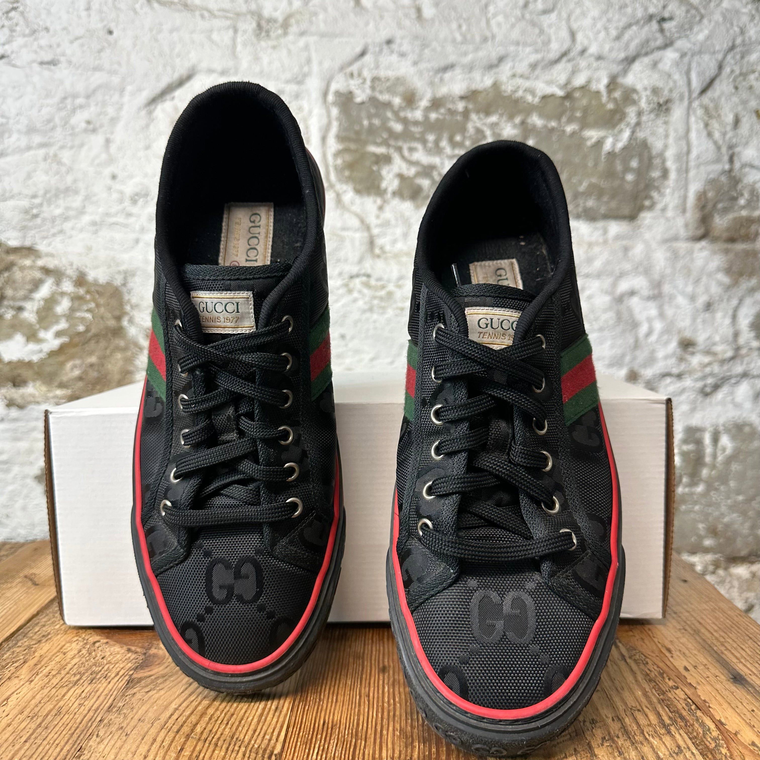 Gucci Gucci Tennis 1977 Black GG Monogram Sneaker Sz 9 Size US 9 / EU 42 - 3 Thumbnail