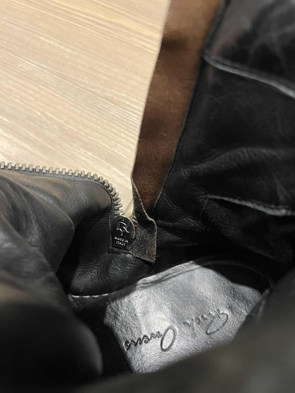 Rick Owens Rick Owens 2008 “Creatch” Blistered Leather Dunks Size US 6 / EU 39 - 10 Thumbnail